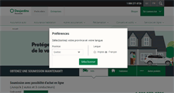 Desktop Screenshot of desjardinsassurancesgenerales.com